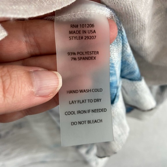 Soft Surroundings Blue Print Print Top Sz Medium - Picture 3 of 8